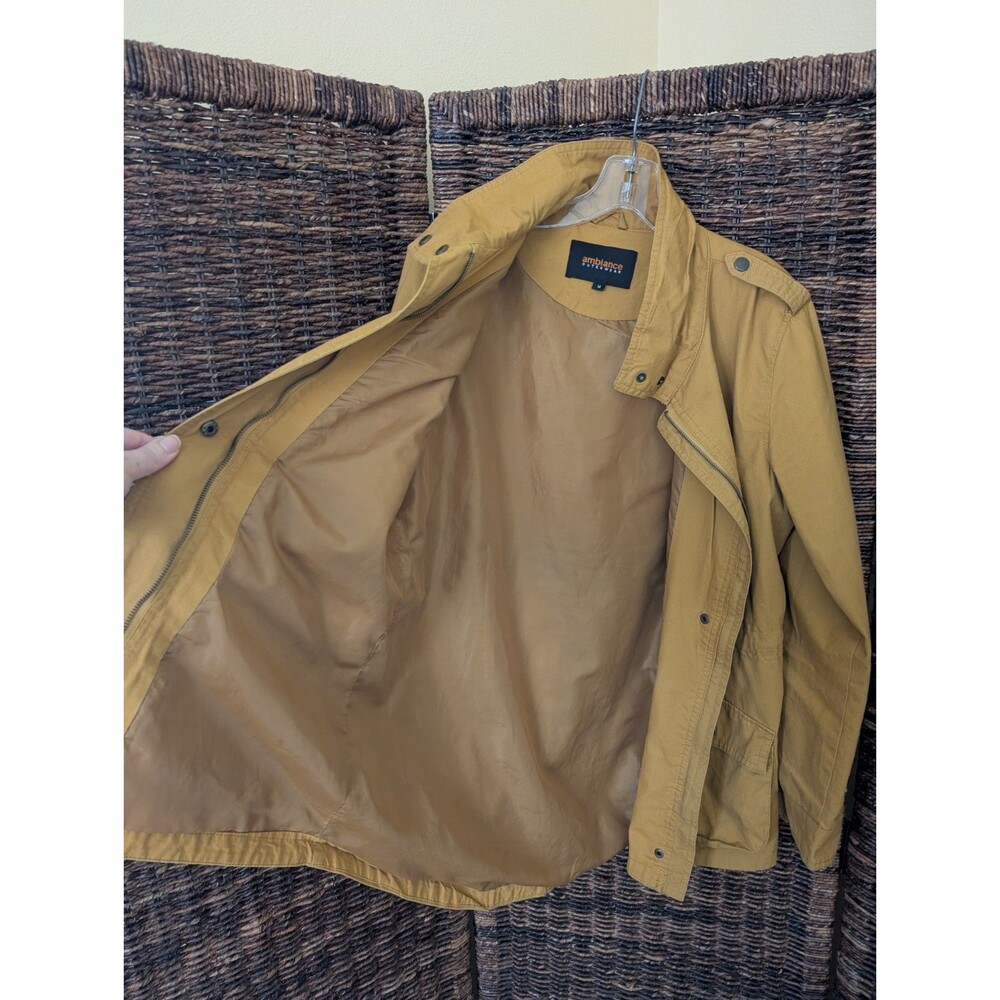 Ambiance Outerwear Utility Jacket Size M Military Mustard Street Louigi Anorak - Picture 8 of 16